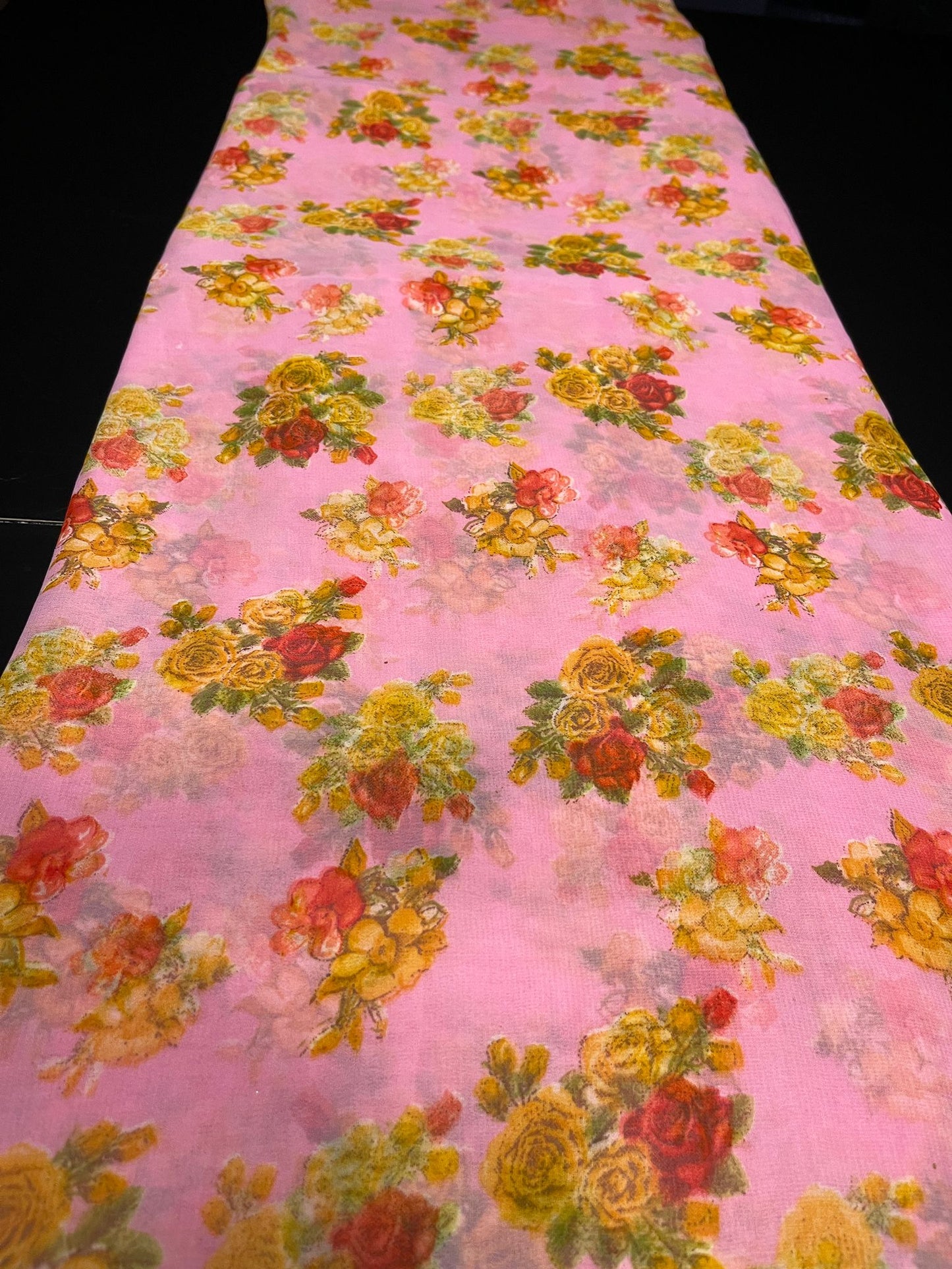 Saraswati - Casual Rose Flowered Saree
